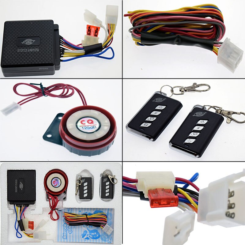 12V Motorcycle Bike Anti-theft Security Alarm System Motorbike Scooter 125db Remote DC
