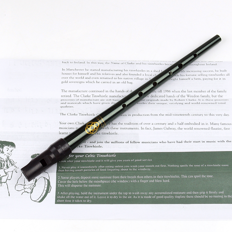 Traditionele Clarke Fluit Donkergroen D Sleutel Whistle Ierland Muziekinstrument Ierse Fluitje Fluit Houtblazers Instrument Fluit