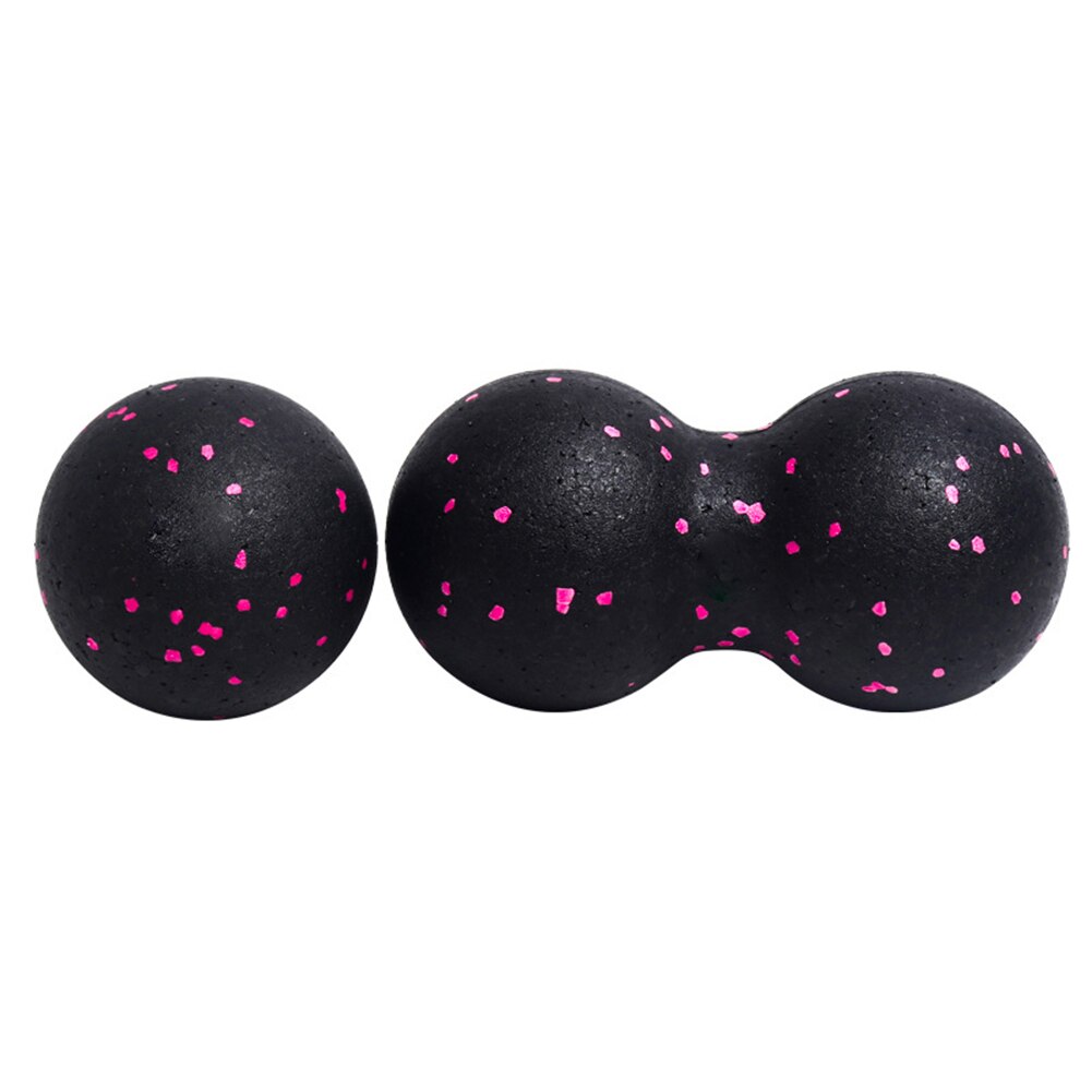 Bola de cacahuete Fascia Ball Set Bola de masaje de tejido profundo de entrenamiento, disparador miofascial, liberación de punto Lacross.e, rodillo muscular YogaBall: Pink