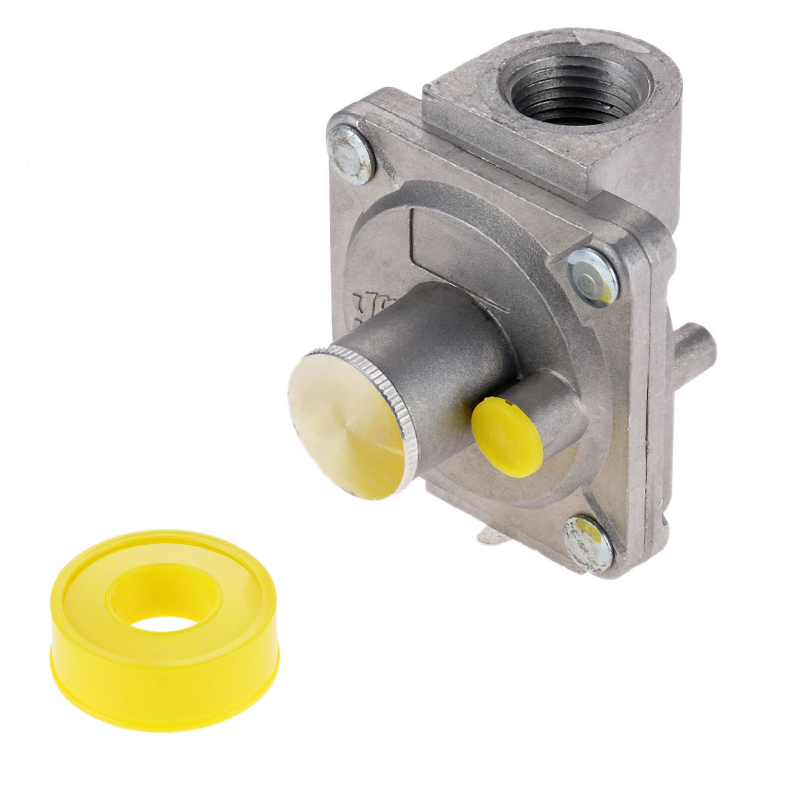 1/2'' NPT Natural Gas Pressure Regulator 5" Water Column Range High BTU Regulators with Gas Line Pipe Thread Tape