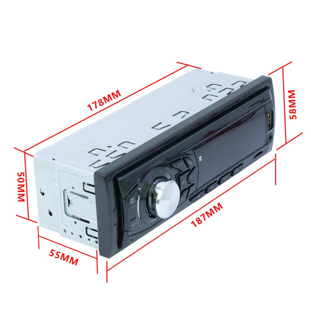 12V Auto Radio Audio Stereo 1 Din Bluetooth Fm Radio Aux Usb Audio MP3 Speler Universele