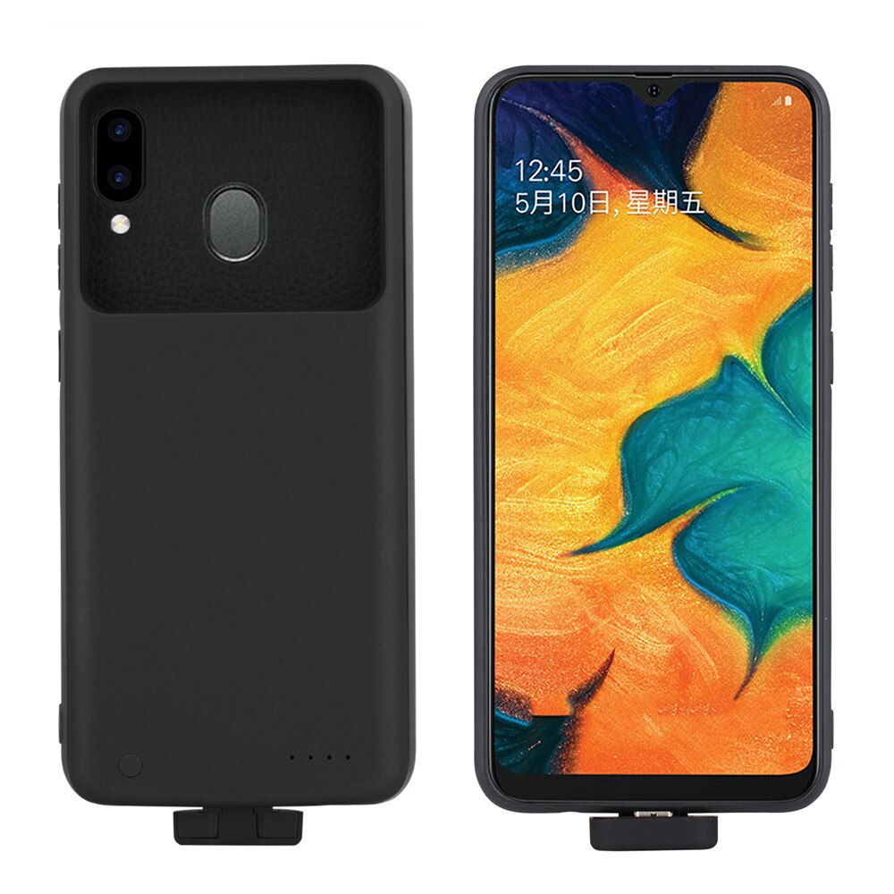 Funda magnética para cargador de batería para Samsung Galaxy A20, funda para banco de energía, cubierta de carga de batería de 5000mAh para Samsung A30
