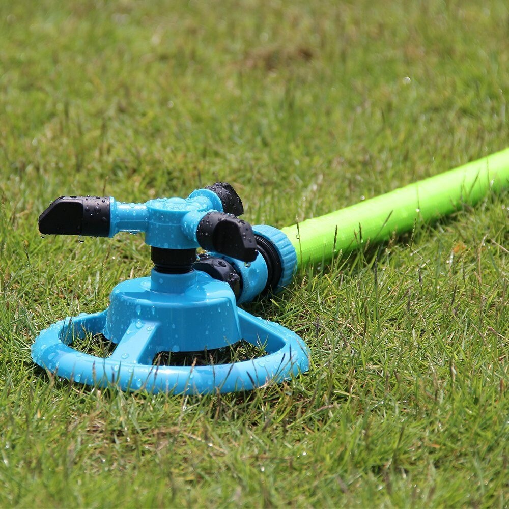 Gräsmatta sprinkler automatisk trädgård vattenspridare gräsmatta bevattning rotation 360 ° vattning gräsmatta, växter, blommor för barn att leka