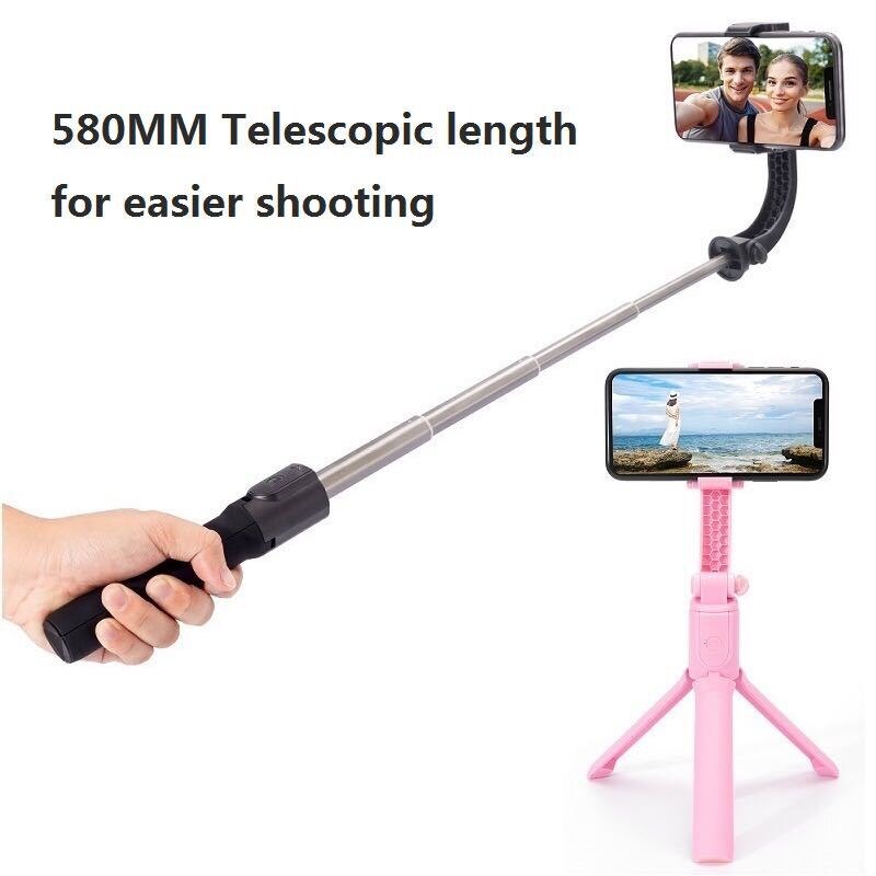 Stabilisateur de téléphone à cardan portatif à axe unique, bâton Anti-secouement pour Photo et vidéo, pour smartphone iPhone Huawei Samsung