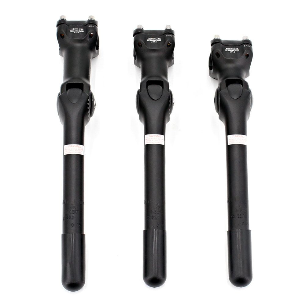 Bicycle Handlebar Stem Adjustable Angle Quill MTB/Road Bike Raise Extender Adapter 90-130mm For 25.4/31.8mm Cycling Accessory