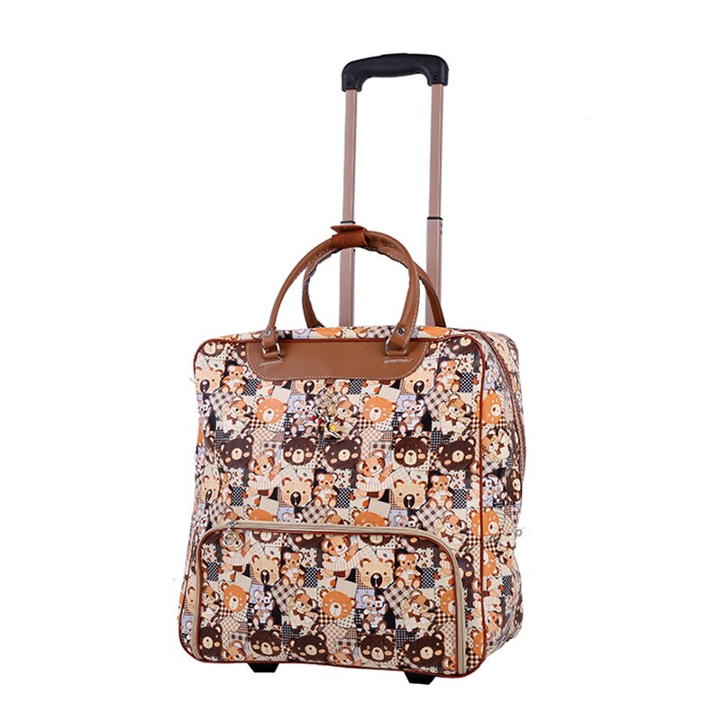 Women Trolley Luggage Rolling Suitcase Brand Casua... – Grandado