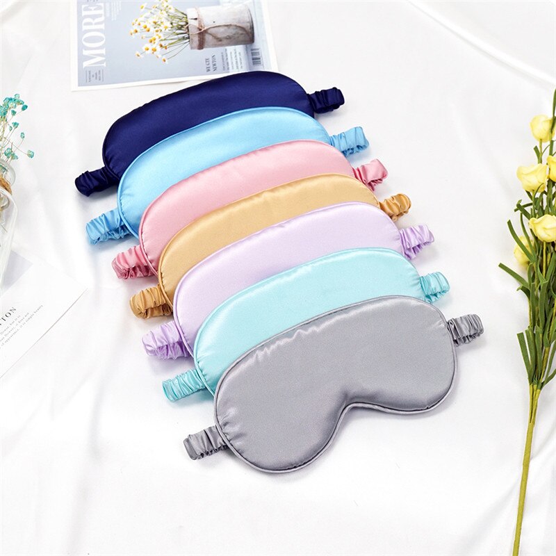 Eye Cover Sleeping Mask Blindfold Sleeping Eye Mask Silk Sleep Mask Portable Travel Eyepatch Nap Eye Patch Rest Eye Cover