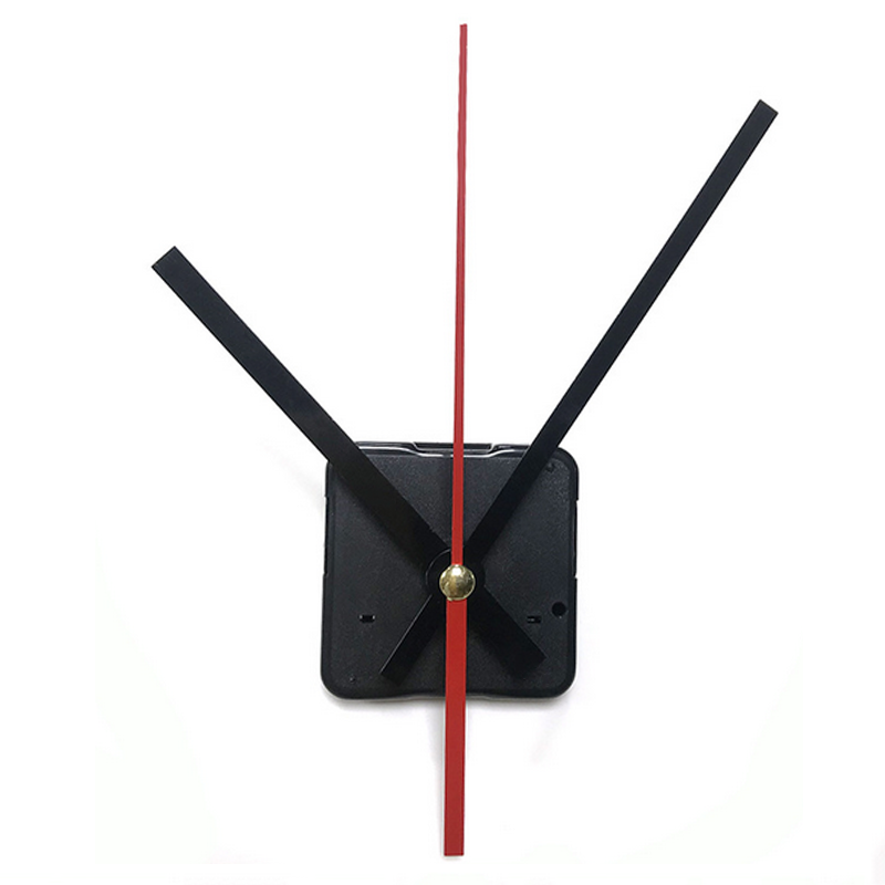 10 Sets Clock Quartz Movement Mechanism Red and Black Hands DIY Replacement Part