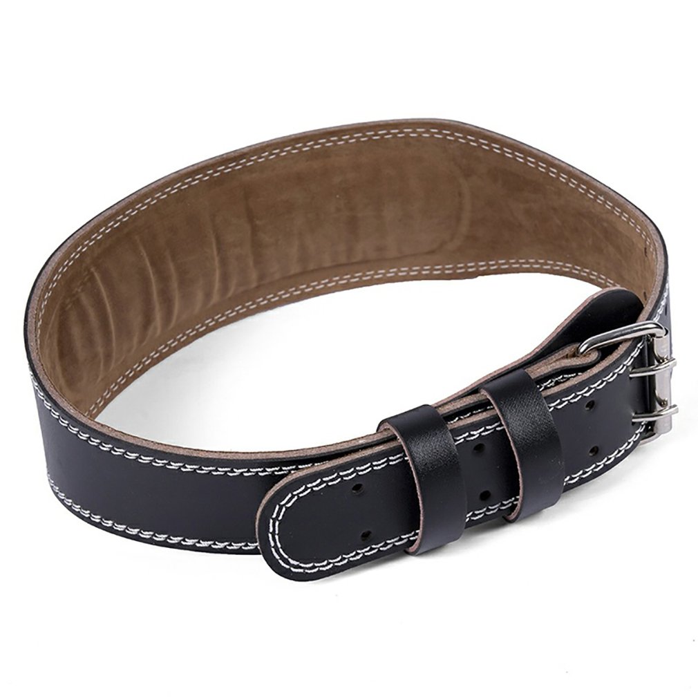 105-130cm Einstellbare Leder Gewichtheben Gürtel Taille Unterstützung Fitnessstudio Gürtel unisex Breite wickeln Ausbildung Gewicht Heben Klammer Riemen: Ursprünglich Titel