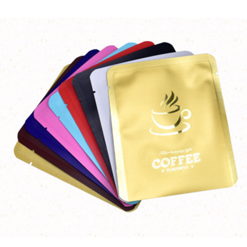 Aluminium Folie offen oben Vakuum Taschen Wärme Dichtung Lebensmittel Lagerung Verpackung Beutel Für Kaffee Tee Snack Muttern Pack 100 teile/los