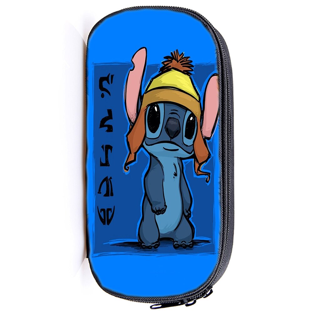 Stitch Eten Watermeloen Etui Jongen Meisje Briefpapier Zak Tieners Potlood Houder Kids Pen Zak Student Start School: 11
