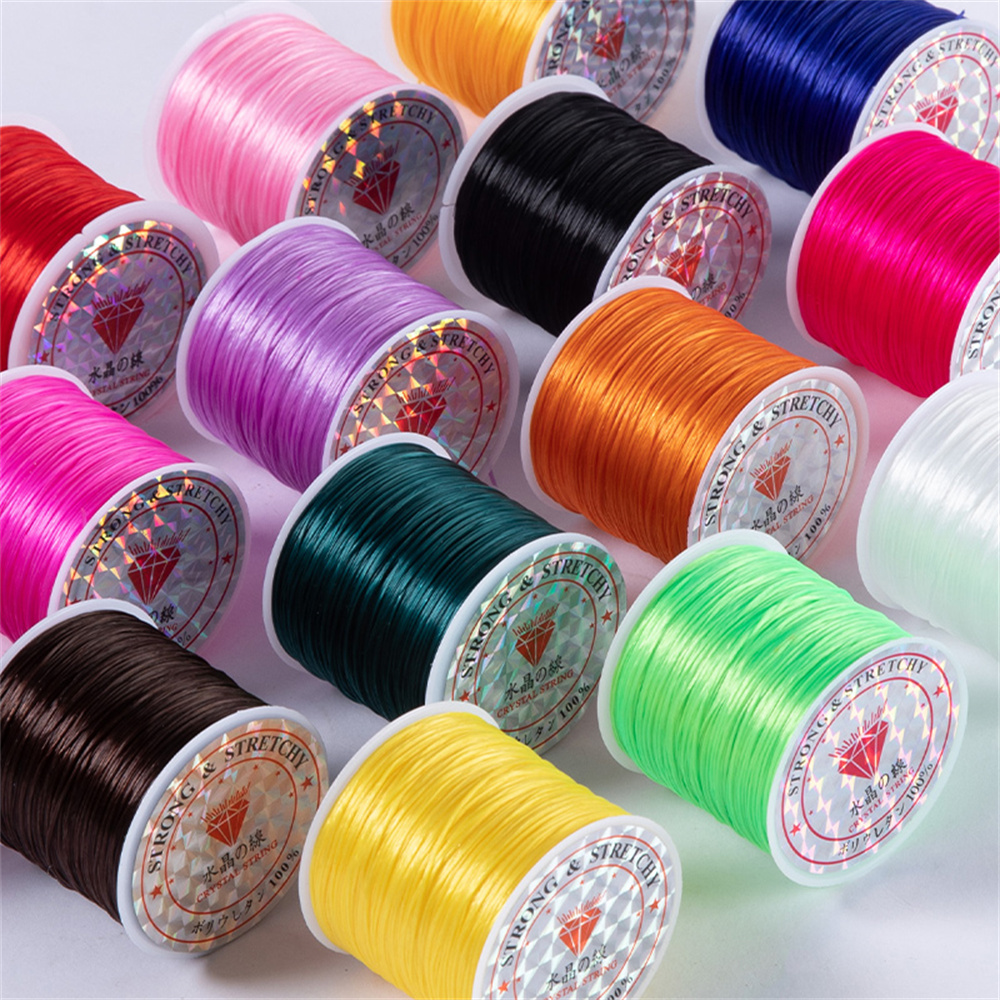 1 Roll/Lot 60M Sterke Elastische Kristal Kralen Koorden Voor Armband Ketting Stretch Draad Koord String Diy Sieraden Maken