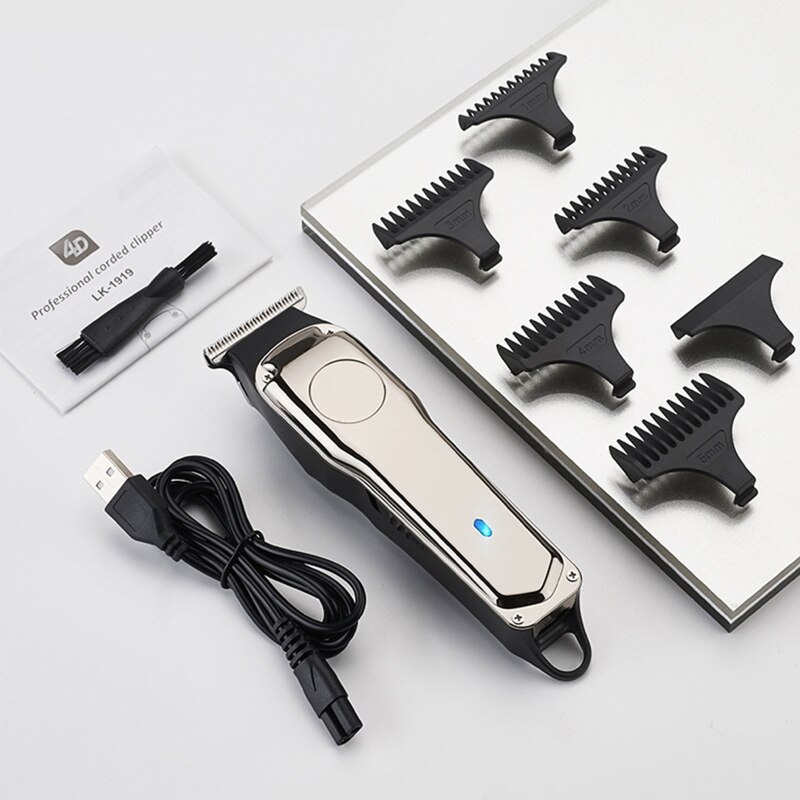 Hair Clippers Barber Haircut Cutter Rechargeable Razor Trimmer Adjustable Cordless Edge Grooming Kit for Men