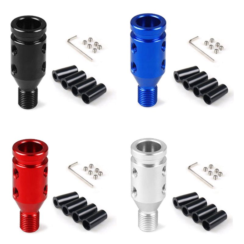 Universal Car Manual Gear Shift Knob Adapter M12x1.25 Aluminum Threaded Shifter 781B