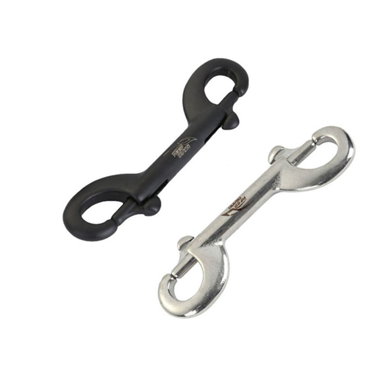 316 Stainless Steel Bolt Snap Hook Clip Diving single Hook 75/90/100mm BCD Tool & double hook 90/100/115mm Diving Pool Equipment