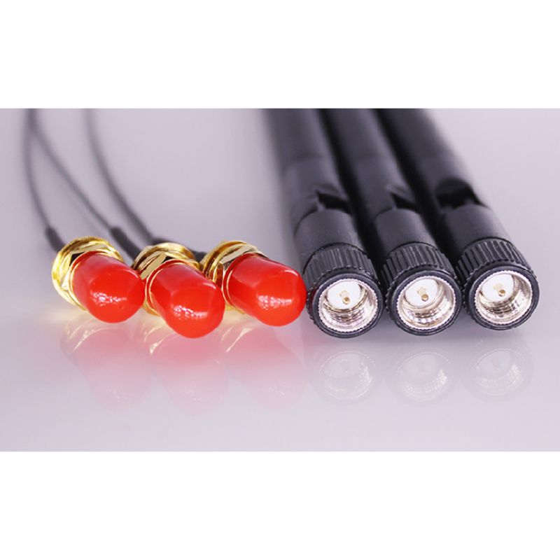 2.4GHz Wireless Antenna with RP-SMA Male Connector Antenna Pigtail Cable for PCI-E WiFi Card WiFi Router Mobile Hotspot