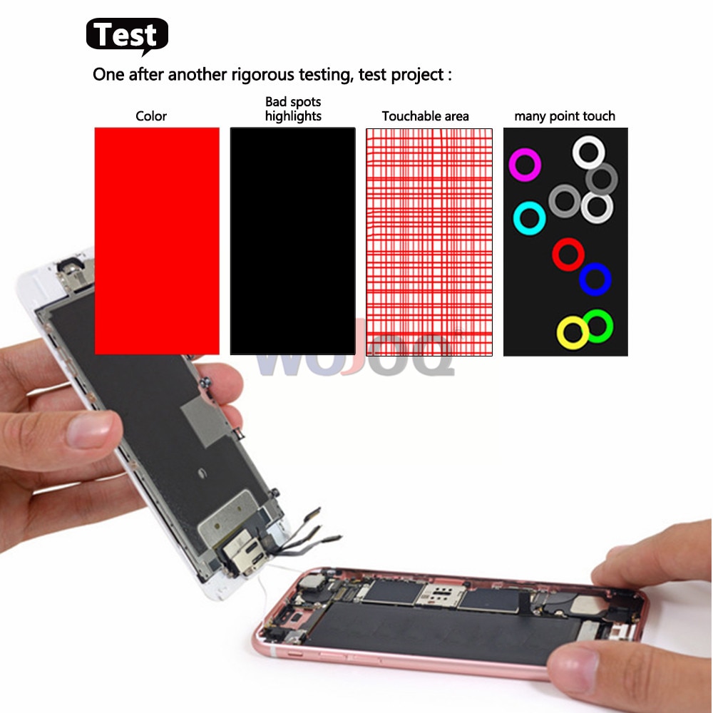 100% aaaa tela lcd para o iphone 6 6s mais display lcd digitador módulo de toque telas substituição para iphone6 lcds tela