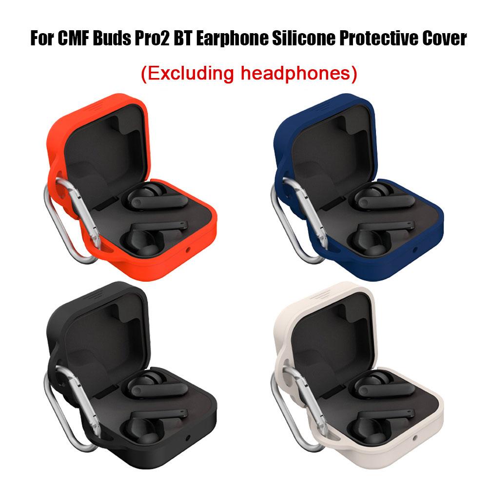 Voor CMF Buds Pro 2 Siliconen Case Cover Beschermhoes Voor CMF By Nothing Buds Pro 2 Draadloze Oortelefoon Protector Shell Toegang