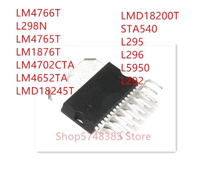 L296 10PCS LM4766T L298N LM4765T LM1876T LM4702CTA LM46... – Vicedeal