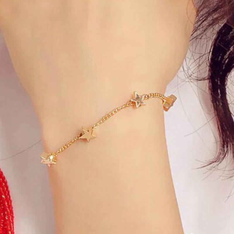 Koreanische Armbinde Kleine Frische Damen Stern Herz Armbinde Für Frauen Armbinde Fünf Sterne Schmuck