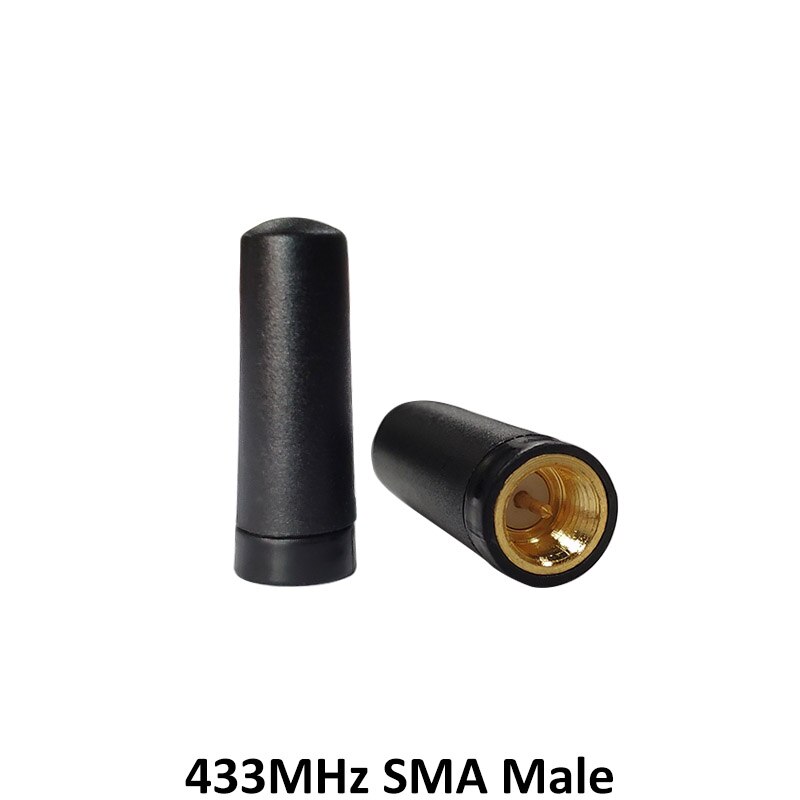 1 antena direcional do tamanho 433 mhz do conector masculino da antena 2.15dbi sma dos pces 433 megahertz antena para o watermeter sem fio de lorawan