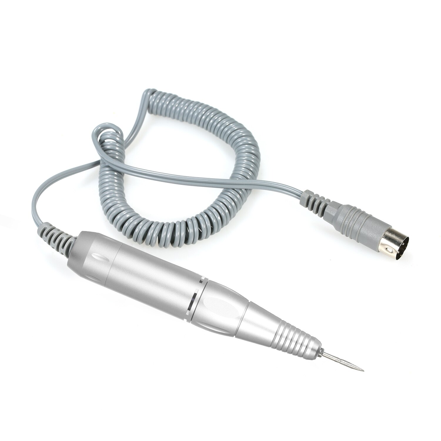 Perforador de uñas eléctrico , herramienta para arte de uñas, pluma con mango, accesorios artísticos para uñas, manicura y pedicura: Gris claro