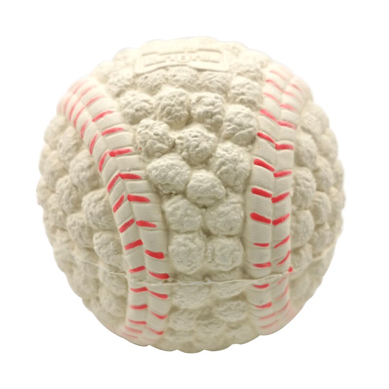 Bolas de látex Natural para perro, pequeños y grandes juguete para cachorros masticable, Chihuahua, Bulldog Francés, Golden Retriever: Tennis / M