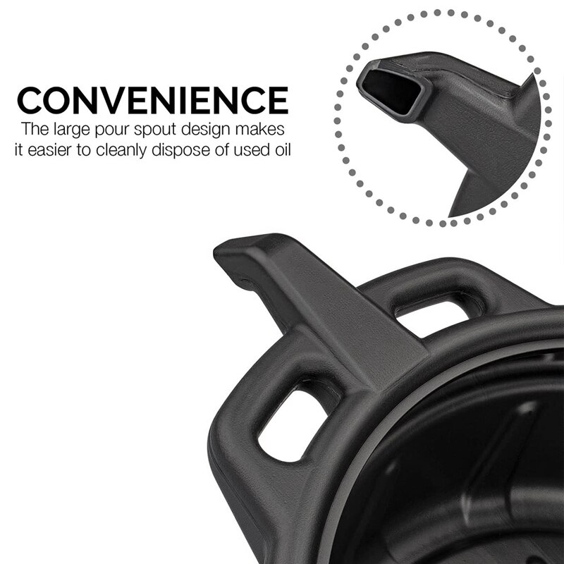 7.5L Oil Drain Pan Waste Engine Oil Collector Tank Gearbox Oil Trip Tray for Repair Car Fuel Fluid Change Garage Tool