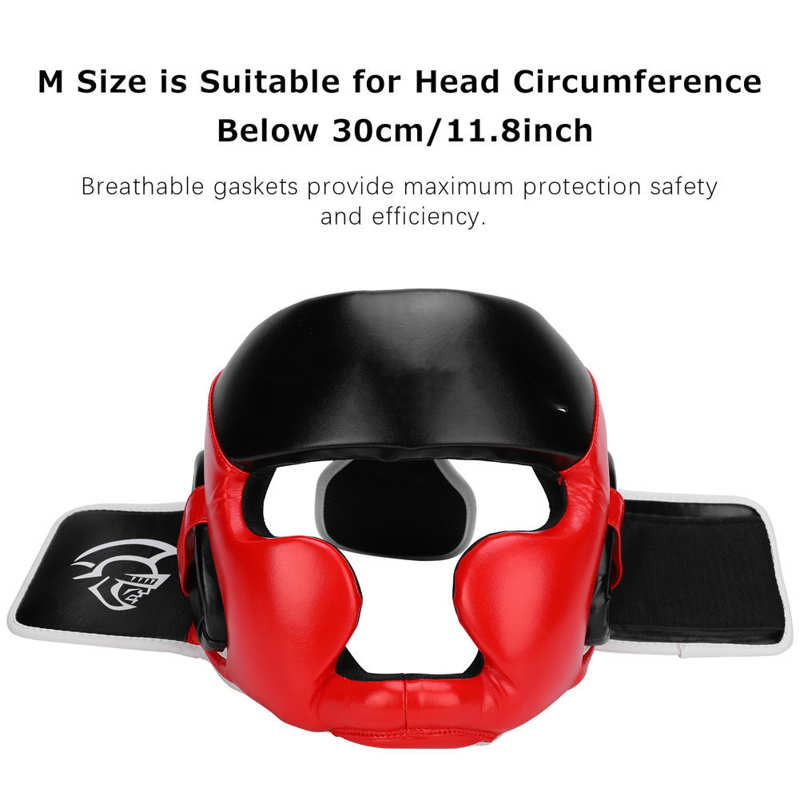 Children Boxing Helmet Kick Boxing Helmet Kid Boxing Head Guard Unisex PU Leather Boxing Helmet 30cm Below Head Circumference