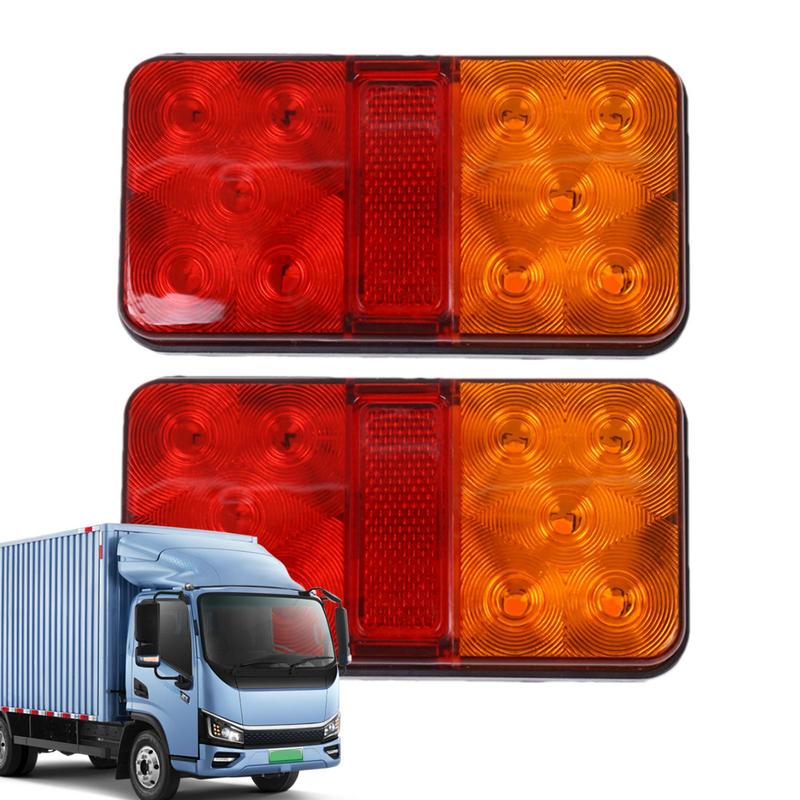 LED Brake Lights For Trucks 1 Pair Night Driving Tail Lights 12V/24V/12-80V Caravan Bus Trailer Agricultural Vehicles Side Light