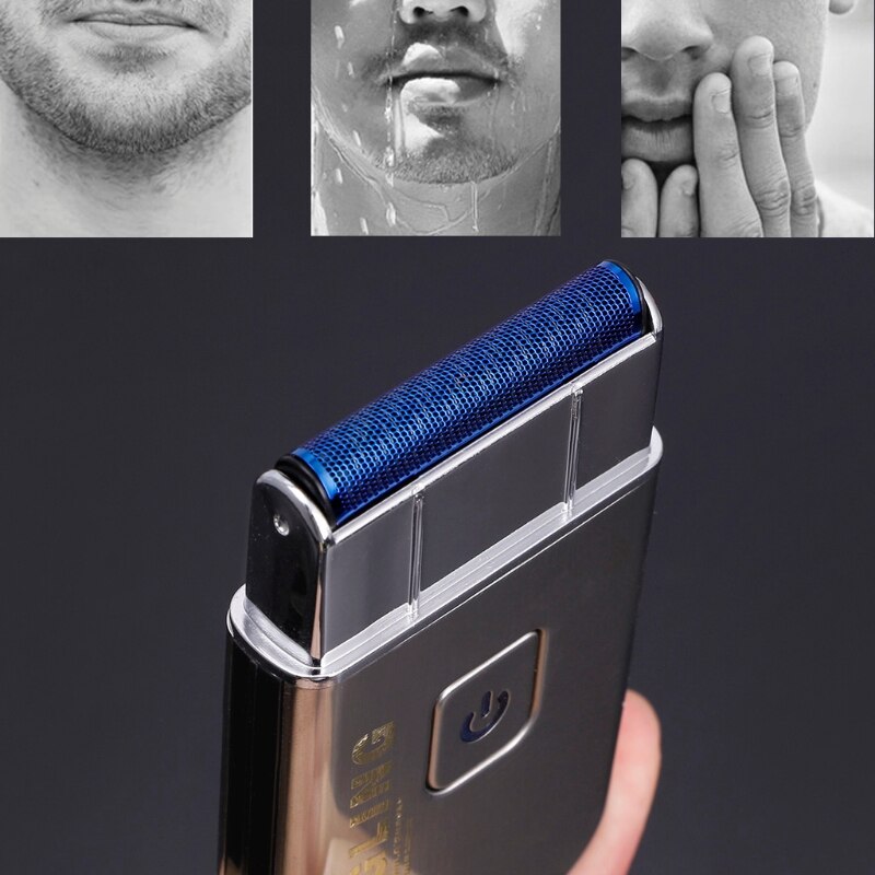 Kemei mini USB akumulator tłokowy ostrze elektryczne maszynki robić golenia KM-5088 dla mężczyzn