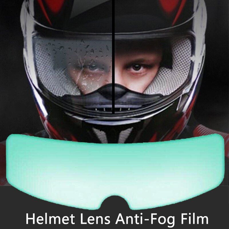 Helm Clear Anti-Fog Patch Film Universele Motorhelm Lens Fog Slip Films Voor Half Motocross Helmen Waterdichte