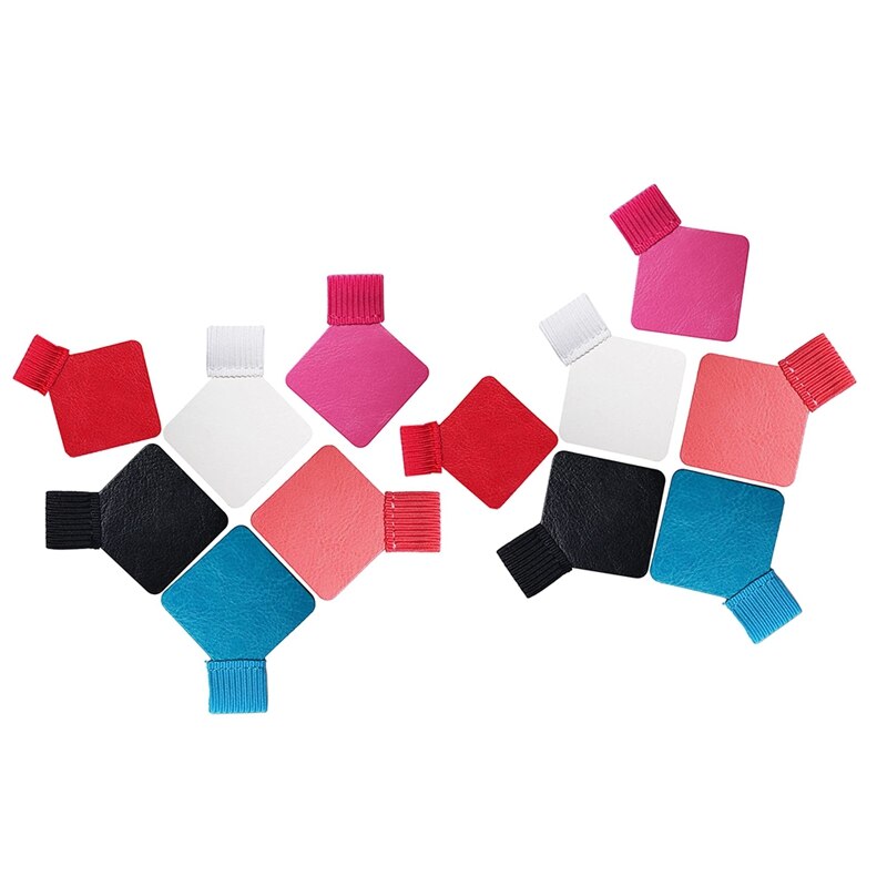 12Pcs Pen Loop Holder Self-Adhesive Pen Holder Pencil Elastic Loop Elastic Band Pen Loop Durable Leather Pen Loop Clip