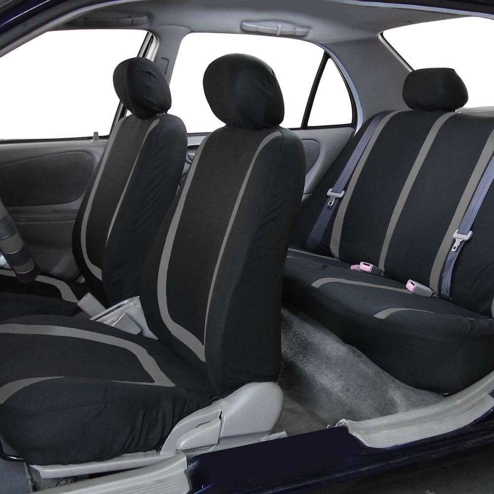 Car Seat Covers Interior Accessories Airbag Compatible Seat Cover For Lada Volkswagen Red Blue Gray Seat Protector