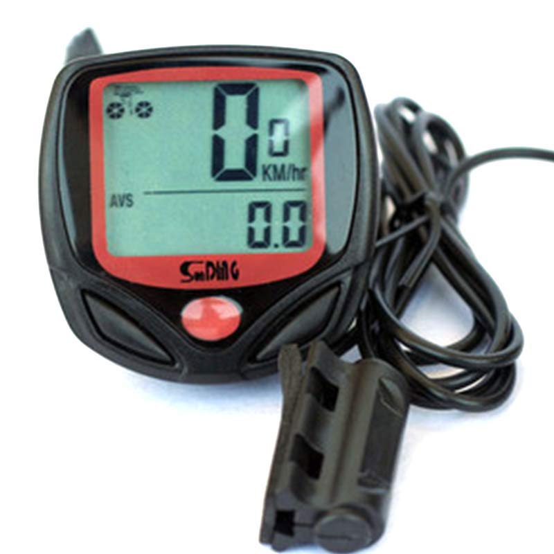 Sahoo Bicycle Riding Code Table Waterproof Cycling Bike Computer Console LCD Display Screen Computer Speedometer Stopwatch: Default Title