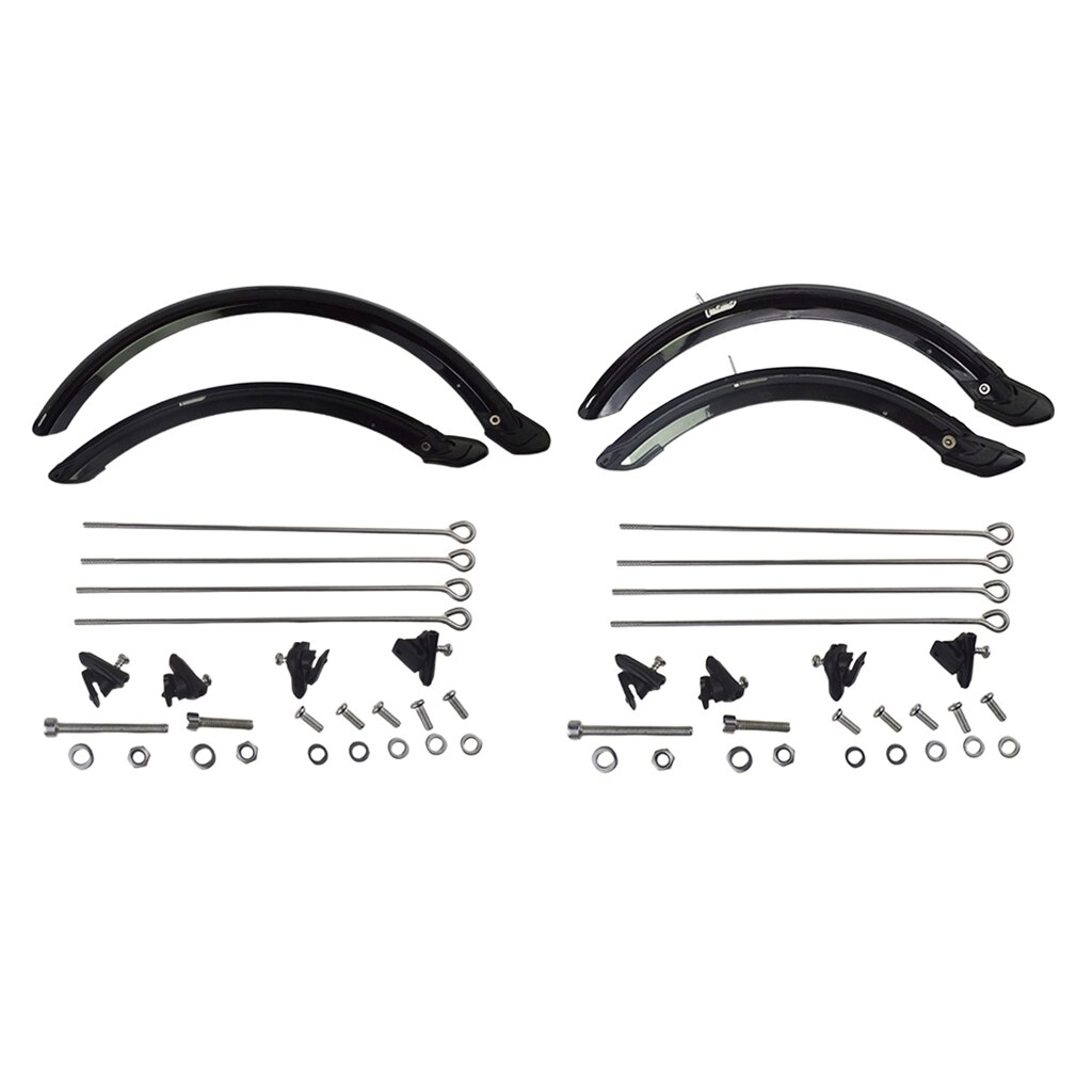 Juego de guardabarros para bicicleta plegable, sistema de frenos en V, 20 y 14 pulgadas