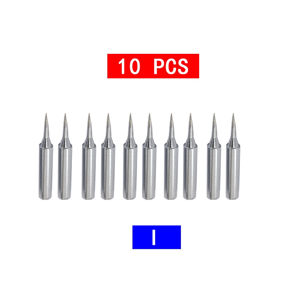 10pcs/lot Soldering Iron Tips Pure Copper 900M-T Soldering Iron Tip Lead-free Solder Tips Welding Head BGA Soldering Tools