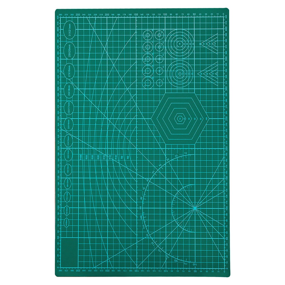 Lmdz  a3 leikkuumatto itseparantava leikkausalusta tilkkutyötyökalut manuaalinen tee itse työkalu leikkuulauta kestävä paksu liukumaton 18 "  x 12 " matto