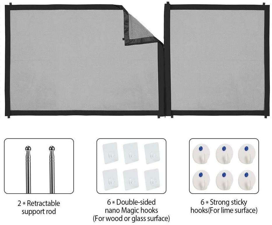 Pet magic fence Retractable Baby Gate Wide Safety Grandado