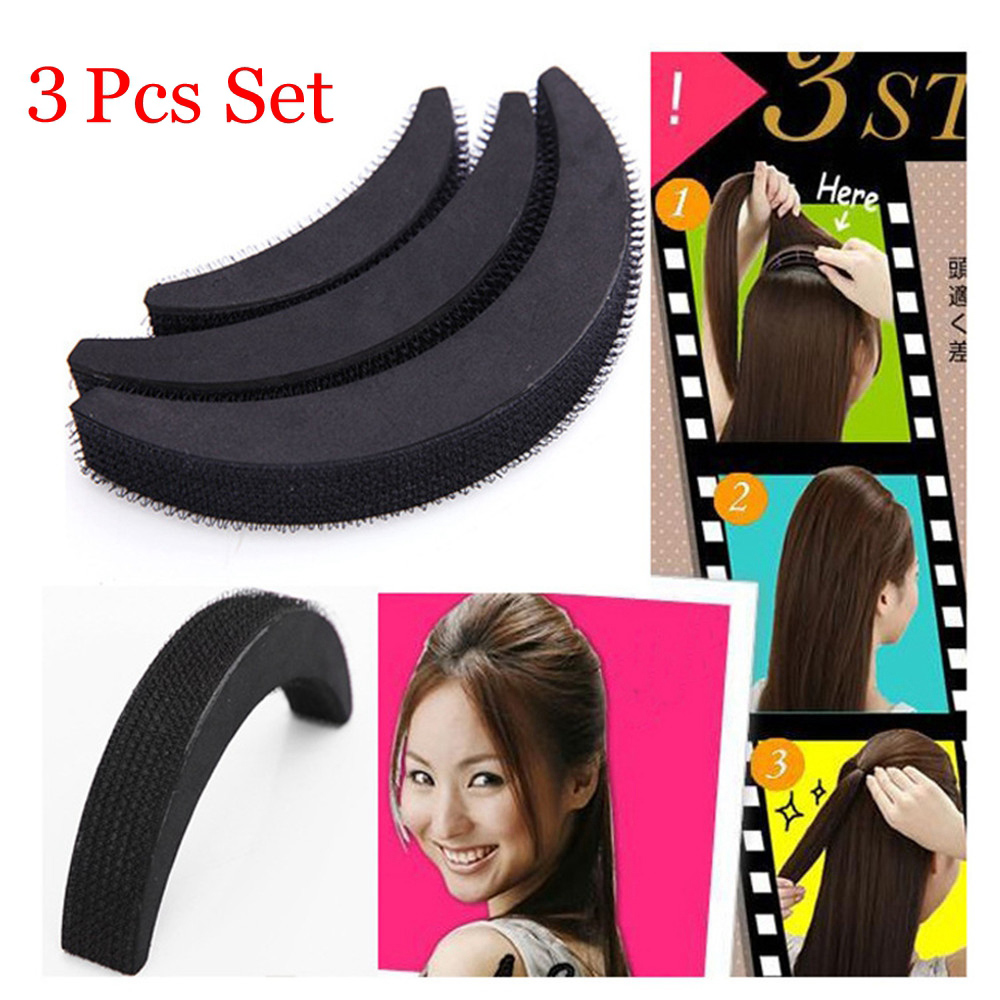 Pâte à frange pour cheveux, , 3, pièces/ensemble, nouvelle , rehausseur, combinaison de coussinets, bouffantes, accessoires de coiffure