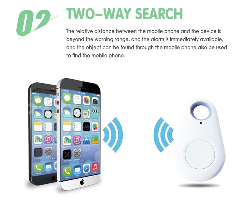 For Kids Pet Dog Cat Mini Anti-lost Keychain Smart GPS Locator Bluetooth Activity Tracker Selfie Finder Device Waterproof