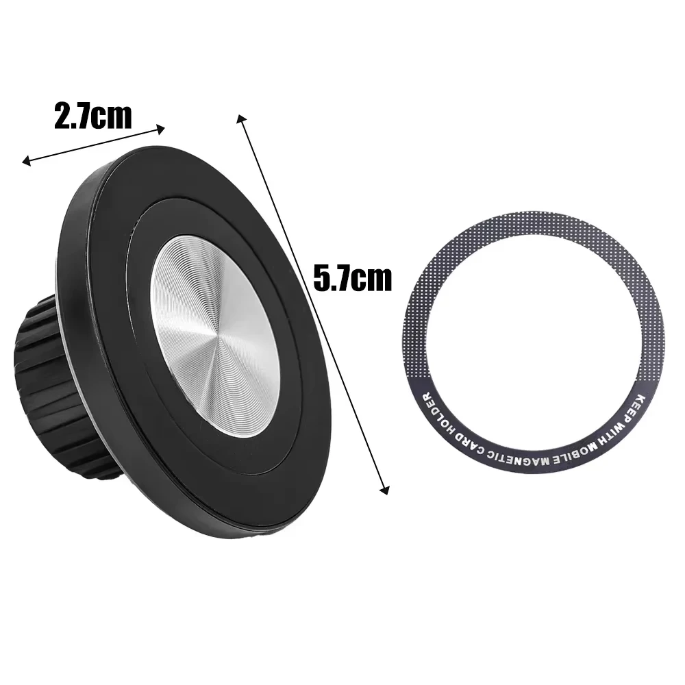 Soporte para teléfono, soportes magnéticos para accesorios de montaje para coche MagSafe, soporte magnético Universal para coche adecuado para Base de cabeza de bola de 17mm: Default Title