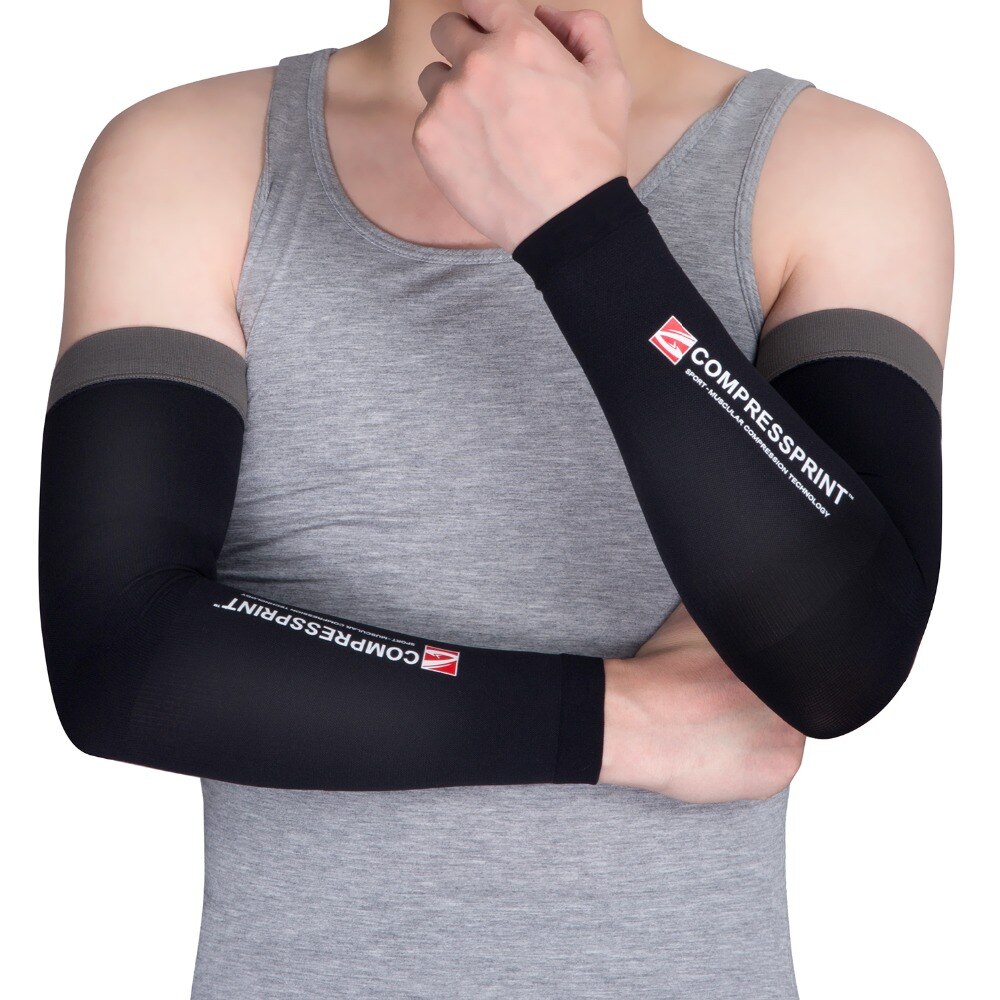 Compresión para ciclismo, calentadores de brazo con protección UV, para correr, ciclismo, escalada, hombre y mujer, deporte al aire libre