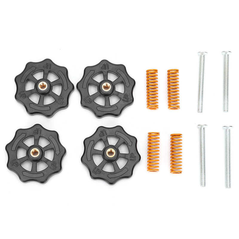 stainless steel wire insert threaded inserts 2 Sets Printer Accessories Leveling Nut Bed Springs Heating Rod