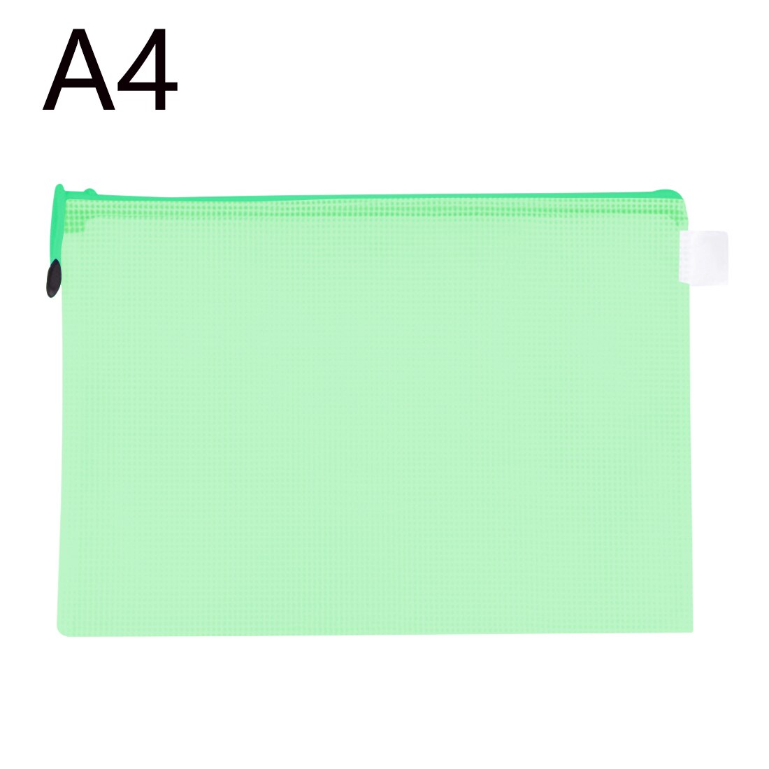 Waterproof Plastic Zipper Paper File Folder Book Pencil Pen Case Bag File document bag A4 Size for office student supplies: 2