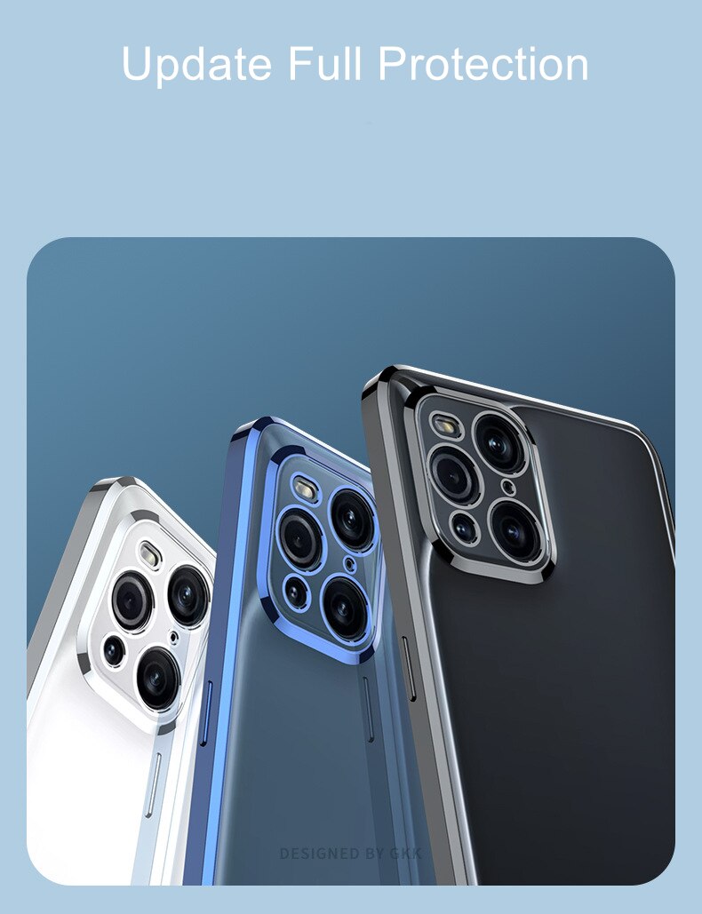 Funda protectora para teléfono OPPO Find X3 Pro, protector de silicona suave, transparente, ultrafina, X3pro