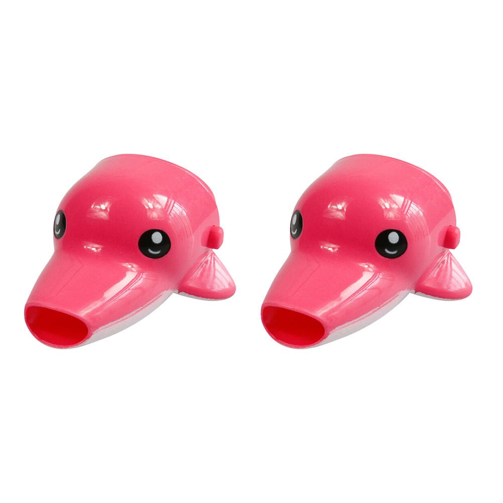 2pcs Cartoon Faucet Extender Hand Wash Device Kitchen Water Faucet Extender Help Children Wash Hands Plastic: Orange