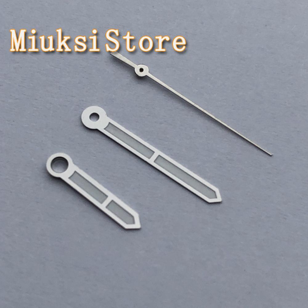 Parnis silver roséguld klocka visare lysande markör passar  nh35 nh36 7 s 26 automatiskt urverk: A