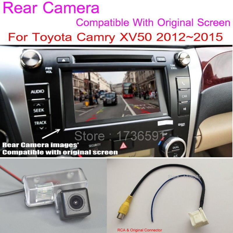 Lyudmila Voor Toyota Camry XV50 ~ RCA Originele Screen Compatibel/Auto Achteruitrijcamera Sets/HD back Up Reverse Camera