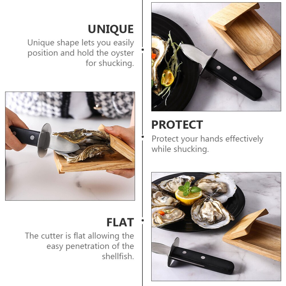 1 Set/9pcs Convenient Oyster Opener Shucking Tool Oyster Shucking Clamp Forks